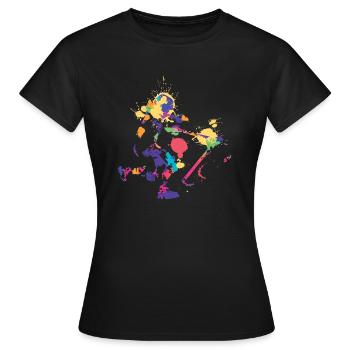 Musique Boîte De Placement Fête Fête Accessoires Tenue - T-shirt Femme - noir - Devant - AI Model Female 172 dark (172cm)