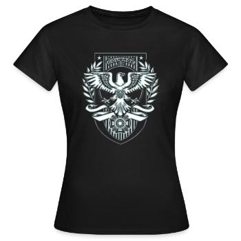 Armee - Frauen T-Shirt - Schwarz - Vorne - AI Model Female 172 dark (172cm)