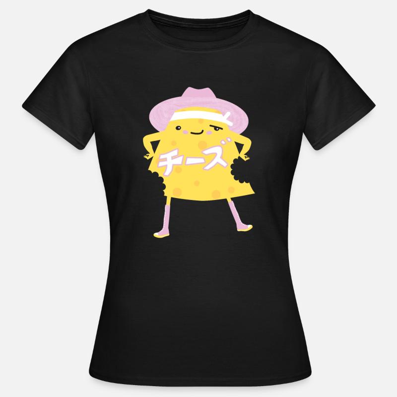 Bitten cheese. - Women's T-Shirt - black
