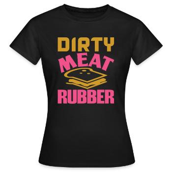 CAOUTCHOUC DE VIANDE SALE - T-shirt Femme - noir - Devant - AI Model Female 172 dark (172cm)