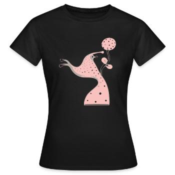 Unwirkliche Kreatur - Frauen T-Shirt - Schwarz - Vorne - AI Model Female 172 dark (172cm)