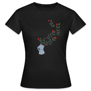 Machine à expresso - T-shirt Femme - noir - Devant - AI Model Female 172 dark (172cm)