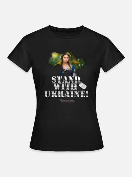 Ukraine Unterstützer - Frauen T-Shirt - Schwarz