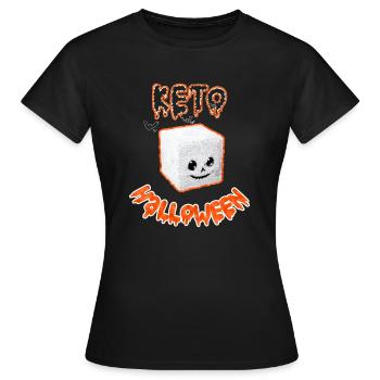 Keto Halloween-Albtraum - Frauen T-Shirt - Schwarz - Vorne - AI Model Female 172 dark (172cm)