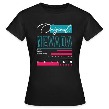 Nevada - Frauen T-Shirt - Schwarz - Vorne - AI Model Female 172 dark (172cm)