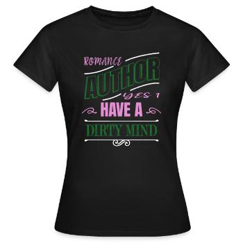 present idea blog creativewriting author bookworm - Frauen T-Shirt - Schwarz - Vorne - AI Model Female 172 dark (172cm)