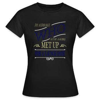 Vaisseau spatial en apesanteur céleste déclaration cadeau - T-shirt Femme - noir - Devant - AI Model Female 172 dark (172cm)