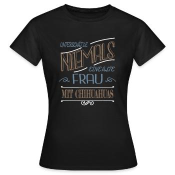 großmutter anerkennung ehemann schwanger smeilie - Frauen T-Shirt - Schwarz - Vorne - AI Model Female 172 dark (172cm)