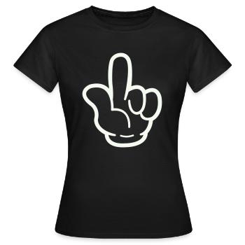 Bande dessinée à la main - T-shirt Femme - noir - Devant - AI Model Female 172 dark (172cm)