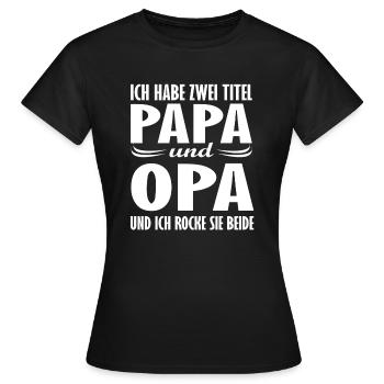 Ich habe Zwei Titel - Frauen T-Shirt - Schwarz - Vorne - AI Model Female 172 dark (172cm)