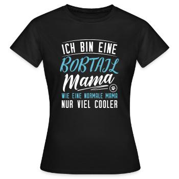 Bobtail Mama - Frauen T-Shirt - Schwarz - Vorne - AI Model Female 172 dark (172cm)
