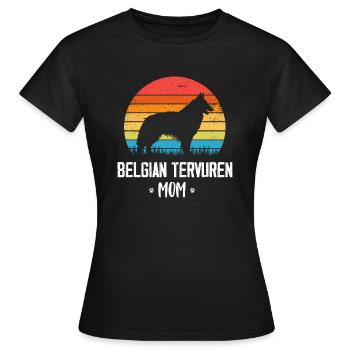 Belgian Tervuren - Frauen T-Shirt - Schwarz - Vorne - AI Model Female 172 dark (172cm)
