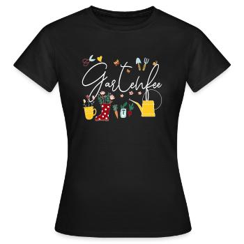Gartenfee Kleingarten Anfänger Gartenprinzessin - Frauen T-Shirt - Schwarz - Vorne - AI Model Female 172 dark (172cm)