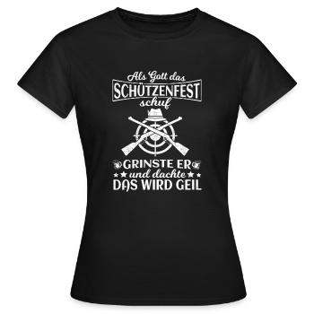 Sportschütze Sportschießen Königskompanie - Frauen T-Shirt - Schwarz - Vorne - AI Model Female 172 dark (172cm)