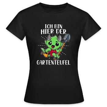 Kleingarten anfänger Ich bin hier der - Frauen T-Shirt - Schwarz - Vorne - AI Model Female 172 dark (172cm)