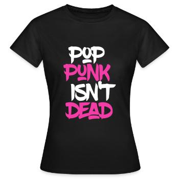 Le pop punk n’est pas mort - Le pop punk n’est pas mort - T-shirt Femme - noir - Devant - AI Model Female 172 dark (172cm)