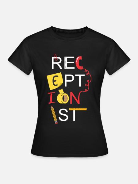 Rezeptionist - Frauen T-Shirt - Schwarz