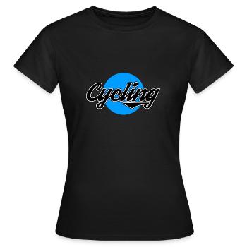 bike cycling bike bike - Women's T-Shirt - black - Front - AI Model Female 172 dark (172cm)