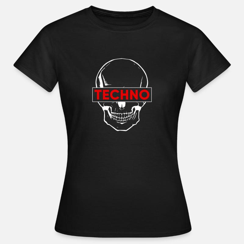 Partito Techno - Maglietta da donna - nero