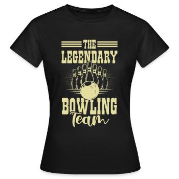 Équipe légendaire de bowling - T-shirt Femme - noir - Devant - AI Model Female 172 dark (172cm)