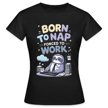 funny gen x quotes sayings pun - Women's T-Shirt - black - Front - AI Model Female 172 dark (172cm)