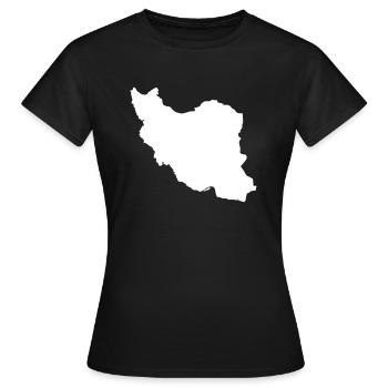 Iran - Women's T-Shirt - black - Front - AI Model Female 172 dark (172cm)