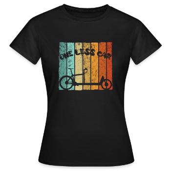 Lastenrad Transportrad Cargobike Fahrradkurier Rad - Frauen T-Shirt - Schwarz - Vorne - AI Model Female 172 dark (172cm)