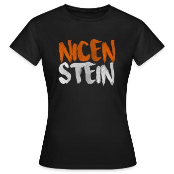 Nicenstein - Frauen T-Shirt - Schwarz - Vorne - AI Model Female 172 dark (172cm)