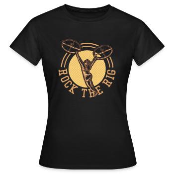 ocr kleidung "rock the rig1" - Frauen T-Shirt - Schwarz - Vorne - AI Model Female 172 dark (172cm)