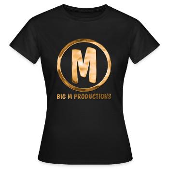Big M Productions 2020 - Frauen T-Shirt - Schwarz - Vorne - AI Model Female 172 dark (172cm)