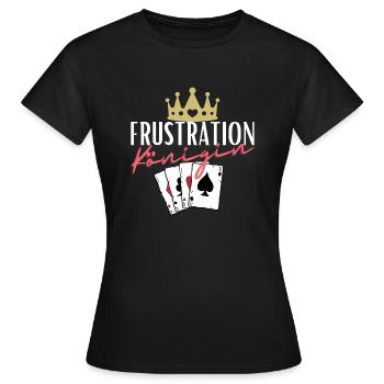 Reine de la frustration - T-shirt Femme - noir - Devant - AI Model Female 172 dark (172cm)