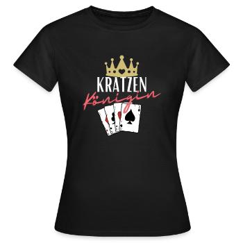 Scratching Queen - Women's T-Shirt - black - Front - AI Model Female 172 dark (172cm)