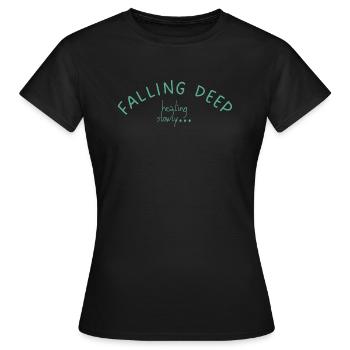 Falling deep - Frauen T-Shirt - Schwarz - Vorne - AI Model Female 172 dark (172cm)