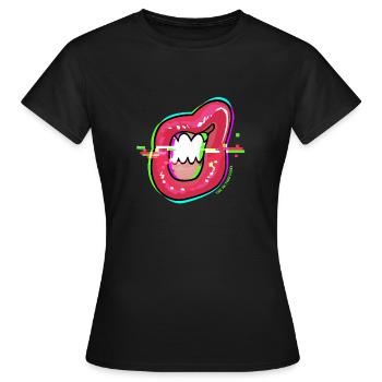 Gloss Et Glitches - T-shirt Femme - noir - Devant - AI Model Female 172 dark (172cm)