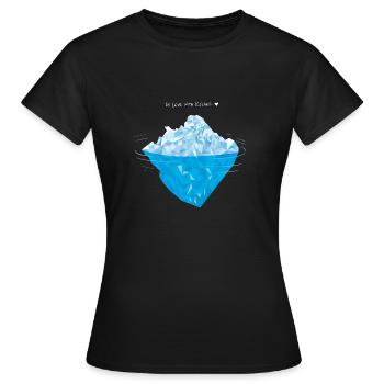 Verliebt in Island - Frauen T-Shirt - Schwarz - Vorne - AI Model Female 172 dark (172cm)