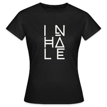 Respiration, inhalation - T-shirt Femme - noir - Devant - AI Model Female 172 dark (172cm)