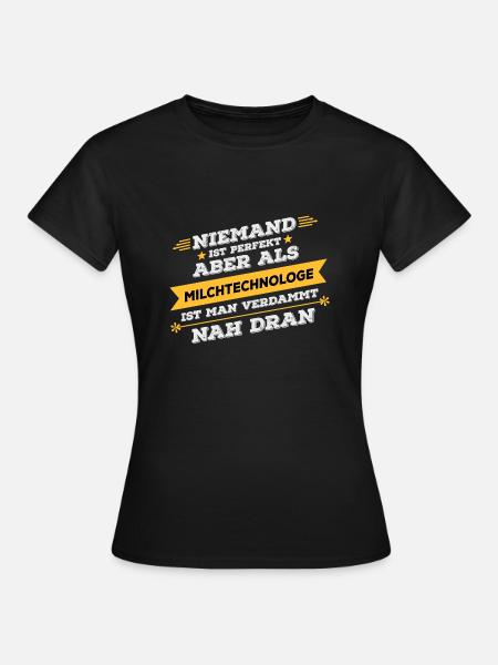Milchtechnologe Beruf Geschenk - Frauen T-Shirt - Schwarz