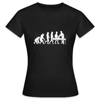 évolution Physiothérapie cadeau thérapeute kiné - T-shirt Femme - noir - Devant - AI Model Female 172 dark (172cm)