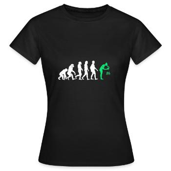 Biologist evolution gift profession biology micro - Women's T-Shirt - black - Front - AI Model Female 172 dark (172cm)