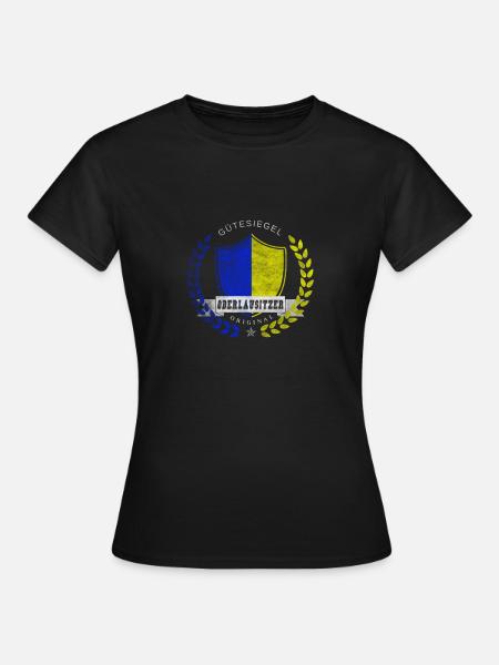 Gütesiegel Oberlausitzer Original - Frauen T-Shirt - Schwarz