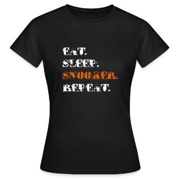 billard - T-shirt Femme - noir - Devant - AI Model Female 172 dark (172cm)