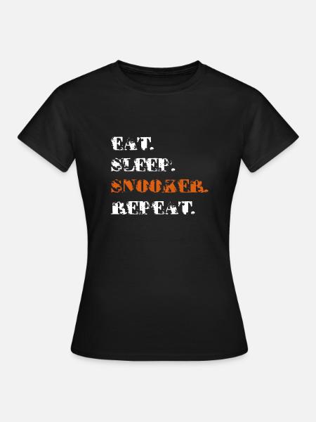 snooker - Frauen T-Shirt - Schwarz