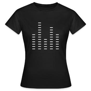 DJ - discjockey - Frauen T-Shirt - Schwarz - Vorne - AI Model Female 172 dark (172cm)