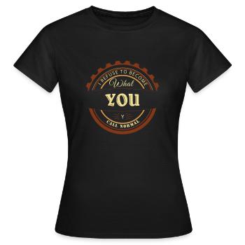 individuel spruch wortspiel geschenk super cool - Frauen T-Shirt - Schwarz - Vorne - AI Model Female 172 dark (172cm)