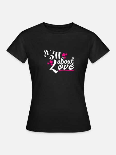 Valentine's Day February love gift idea - Women's T-Shirt - black