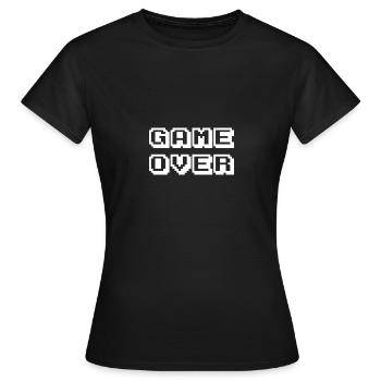 Arcade Game Over white - Women's T-Shirt - black - Front - AI Model Female 172 dark (172cm)