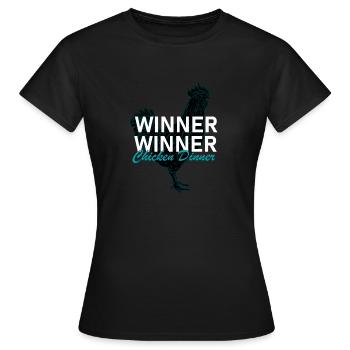 Lauréat Dîner de poulet - T-shirt Femme - noir - Devant - AI Model Female 172 dark (172cm)