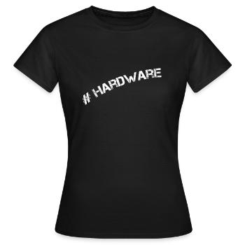 #Hardware Geschenkidee für echte Gamer!!! - Frauen T-Shirt - Schwarz - Vorne - AI Model Female 172 dark (172cm)