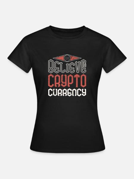 Crypto shirt currency - Frauen T-Shirt - Schwarz