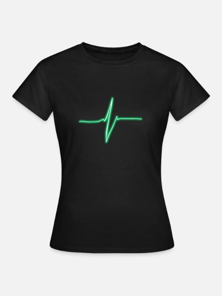 Puls - Frauen T-Shirt - Schwarz